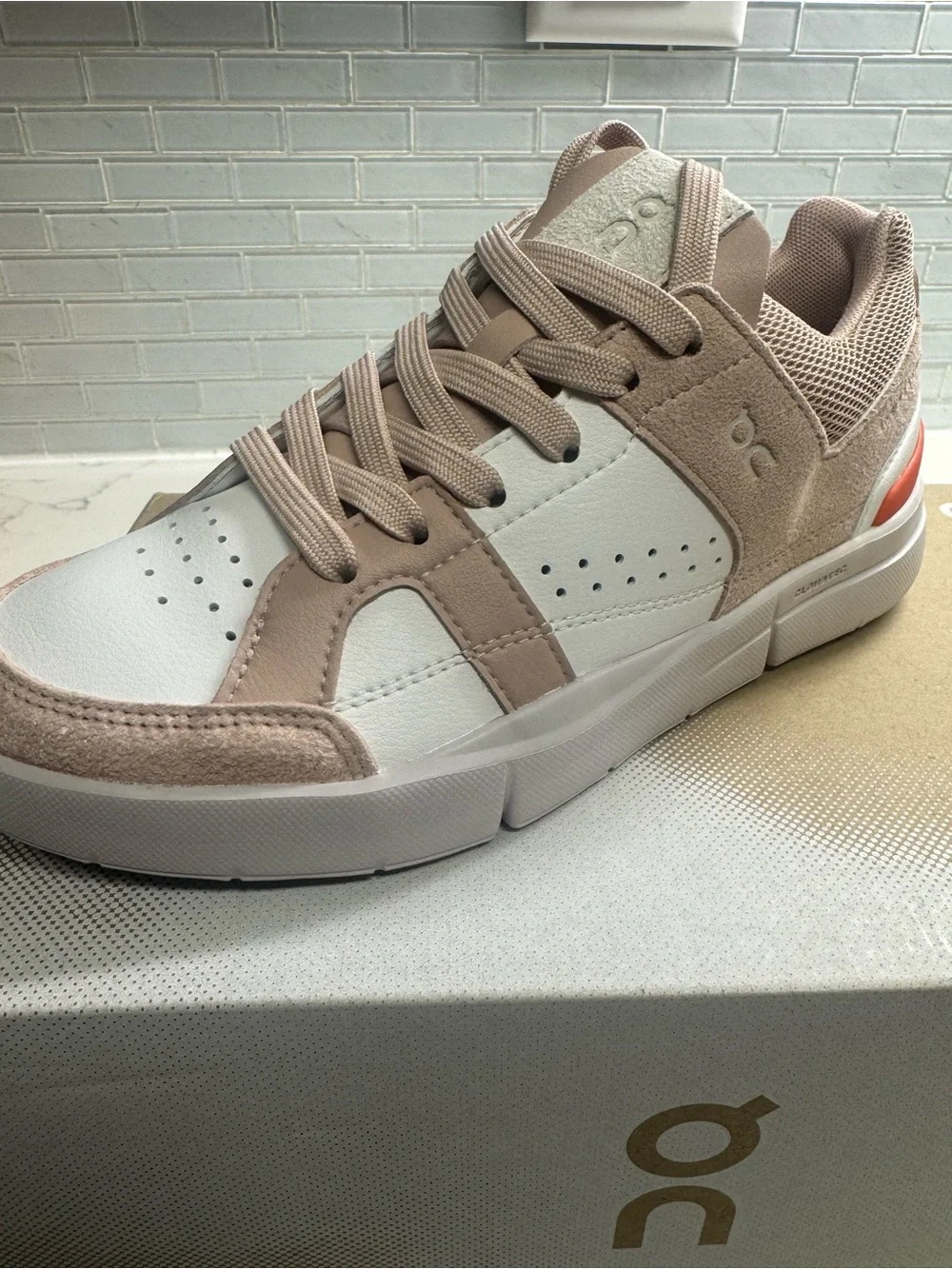 On Women's Low-Top Casual Sneaker in Blush